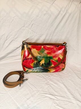 Patricia Nash Ikaria Leather Shoulder
Bag with Crossbody Strap